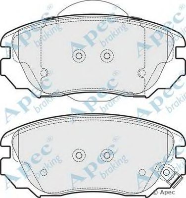 APEC BRAKING pad1695 -  Комплект тормозных колодок, дисковый тормоз